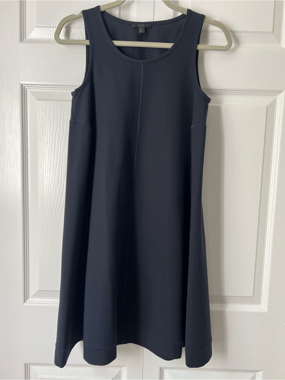 COS Navy Sleeveless Trapeze A-Line Dress | Size XS